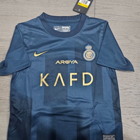 SPL Nike Youth Cristiano Ronaldo Al-Nassr FC 23/24 Away Soccer Jersey - Picture 3 of 9